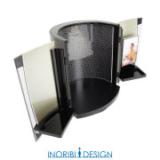 小さなデザイン仏壇　【PULEA（ピュレア）】　黒・飾り板[黒輝] Kokki